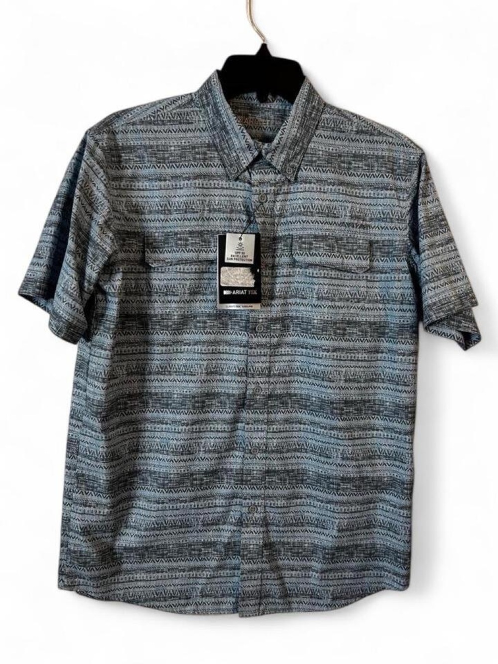 Ariat Tek UPF 50 Sun Protection Performance cooling shirt sz M 10-12